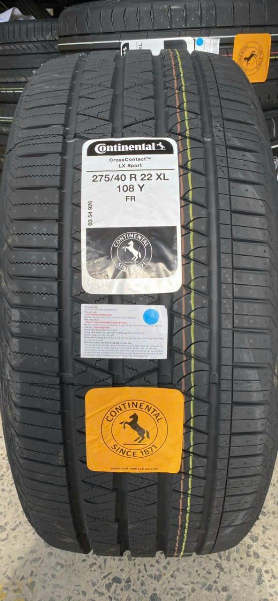 Lốp xe 275/40R22 Continental CrossContact LX Sport (Cộng hoà Séc)